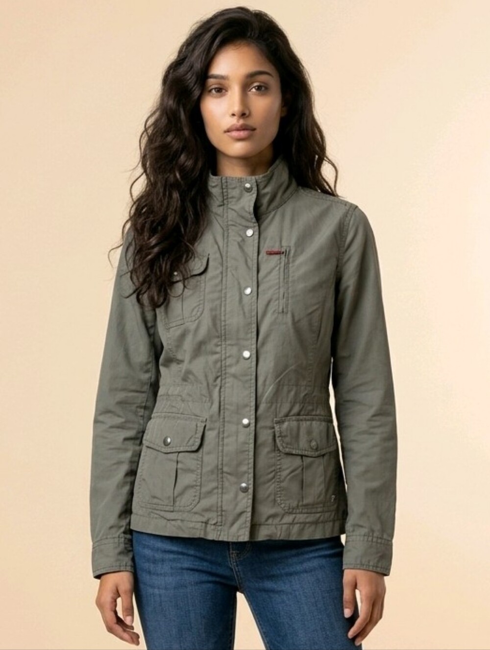 Peak Performance Ally Jacket 100% cotton army color Sz M